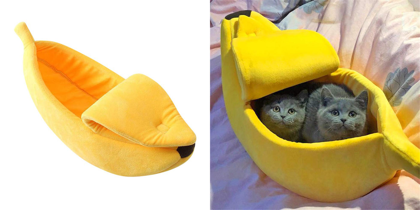 Cat Banana Bed and House pets-park-pk