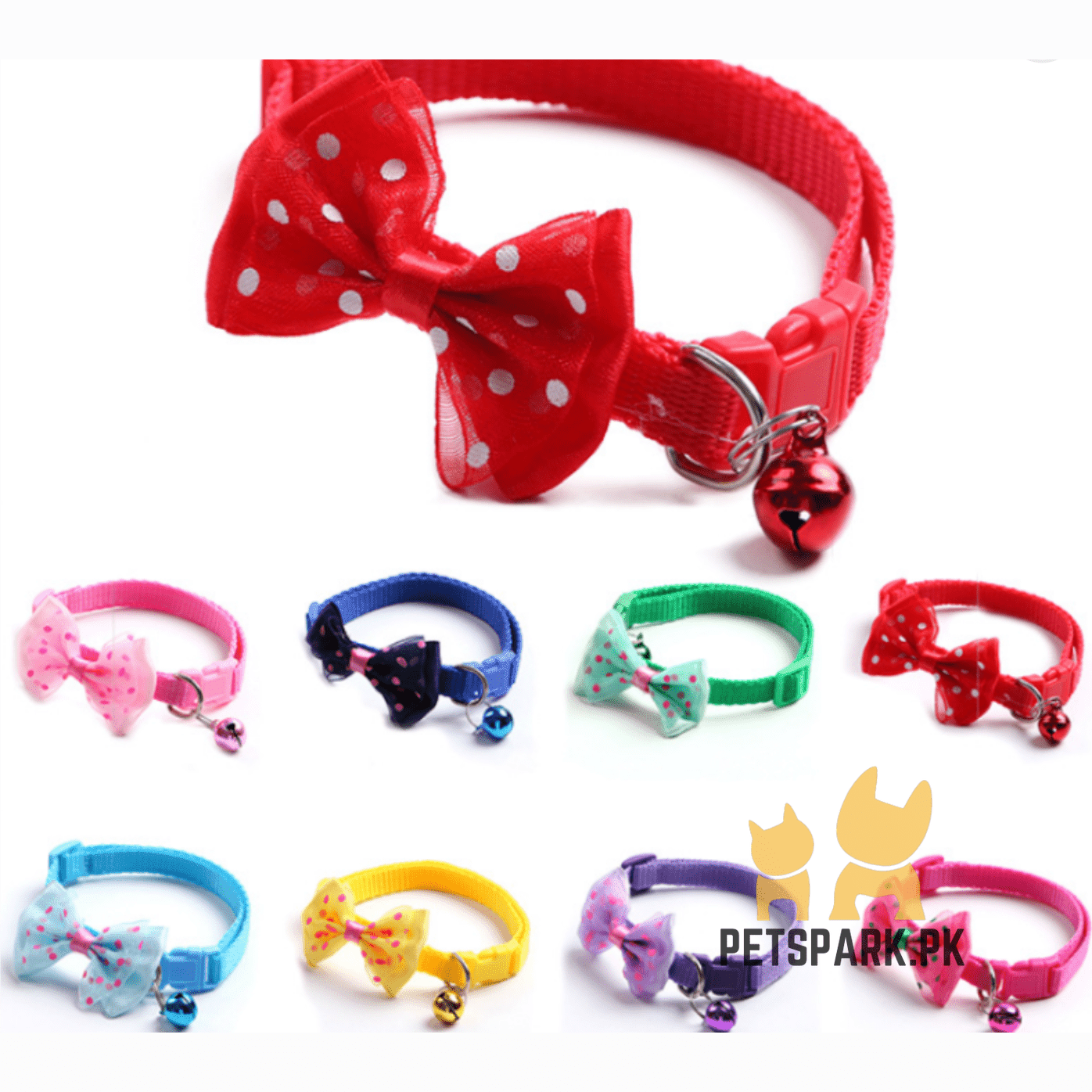 Cat Bow Collars pets-park-pk