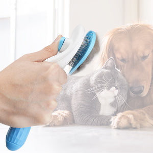 Cat Brush, Self Cleaning Slicker Brushes for Shedding and Grooming Removes Loose Undercoat for Cats Dogs pets-park-pk