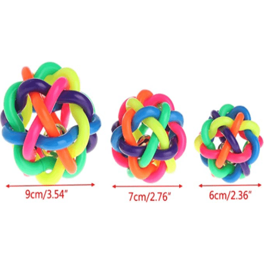 Colorful Rubber Training Chew Ball for cats and dogs pets-park-pk