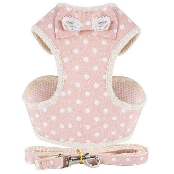 Cute Bowknot Cat Printed Harness pets-park-pk