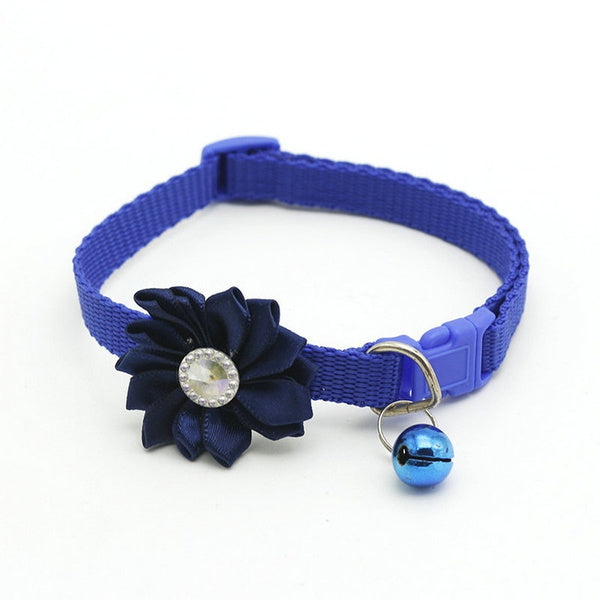 Diamond Flower Collar for Cats pets-park-pk