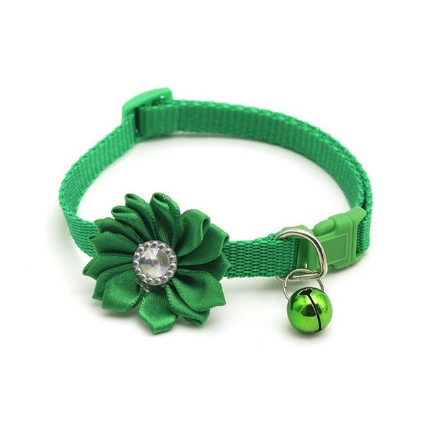 Diamond Flower Collar for Cats pets-park-pk