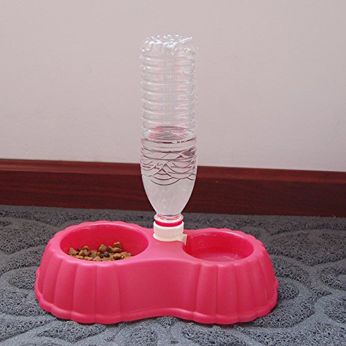 Drinking Water And Feeding Pet Bowl Pet Pumpkin Double Bowl Automatic Water Refill Cat Bowl Non-slip Dual-use Pet Supplies 9/3 Size:28.5 * 6.5cm pets-park-pk