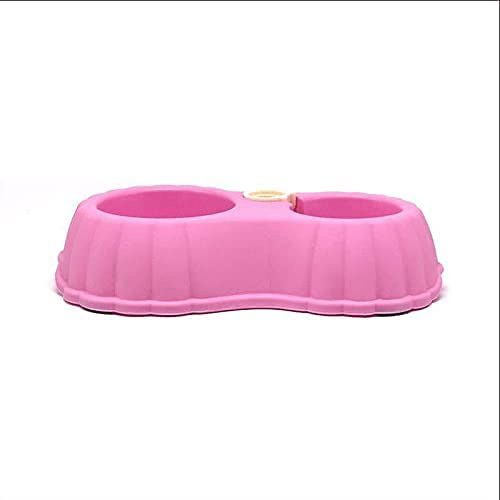 Drinking Water And Feeding Pet Bowl Pet Pumpkin Double Bowl Automatic Water Refill Cat Bowl Non-slip Dual-use Pet Supplies 9/3 Size:28.5 * 6.5cm pets-park-pk