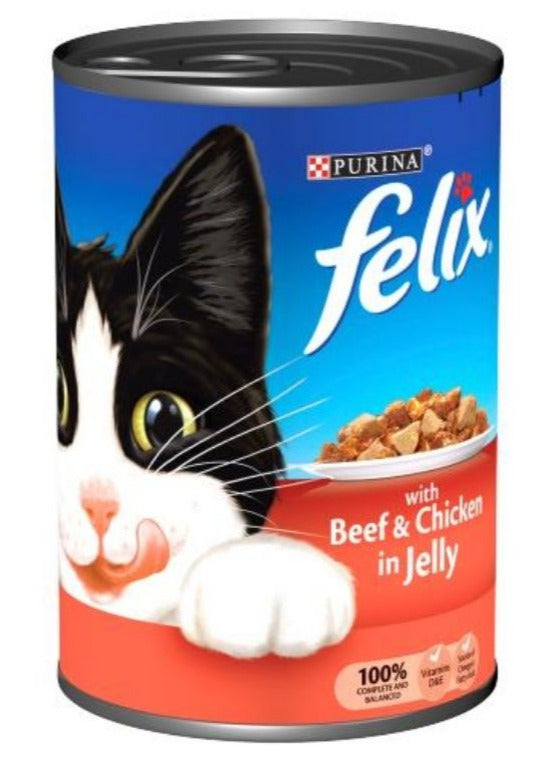 Felix Tin with Beef and Chicken in Jelly 400G pets-park-pk