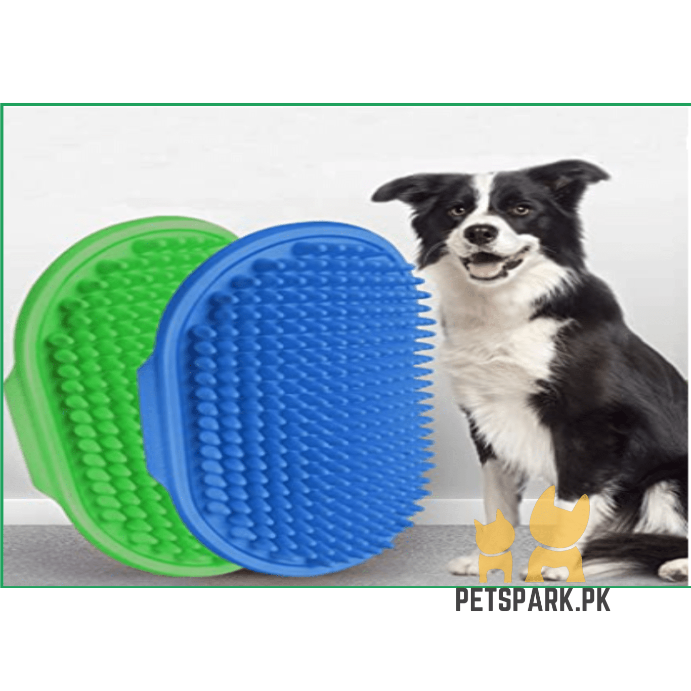 Hand Grooming Silicon Brush for Cats and Dogs pets-park-pk