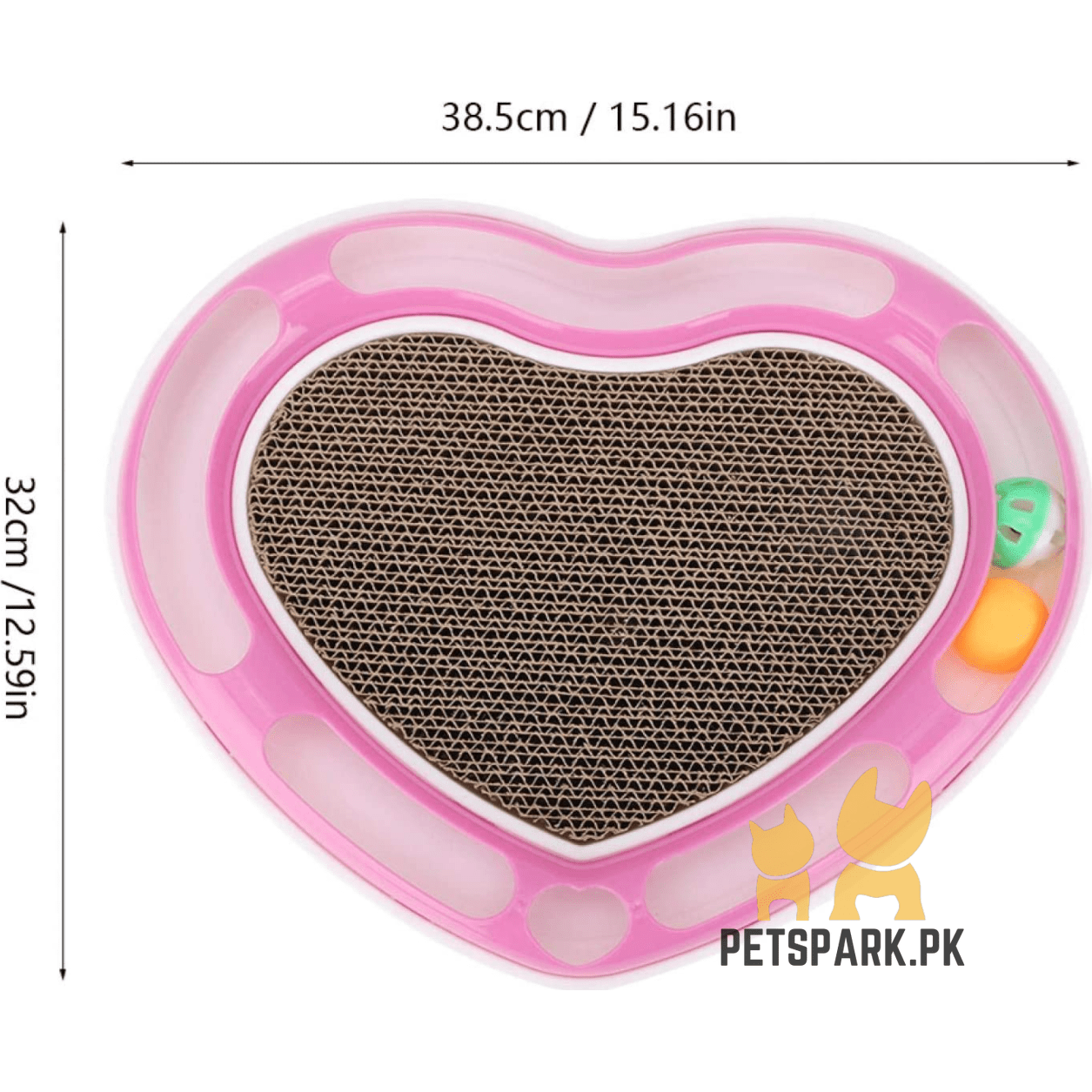 Heart Shape Scratching Board pets-park-pk