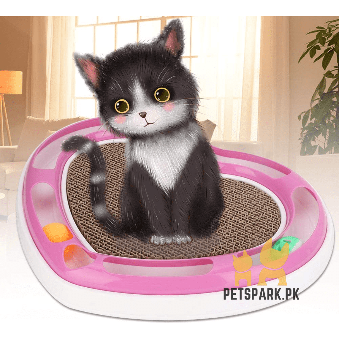 Heart Shape Scratching Board pets-park-pk