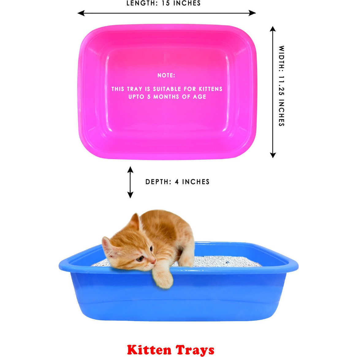 Kitten Litter Tray with Free Scoop pets-park-pk