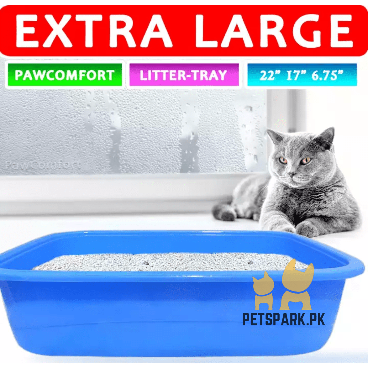 Extra Litter Tray with Free Scoop Adult Large Cat/s pets-park-pk