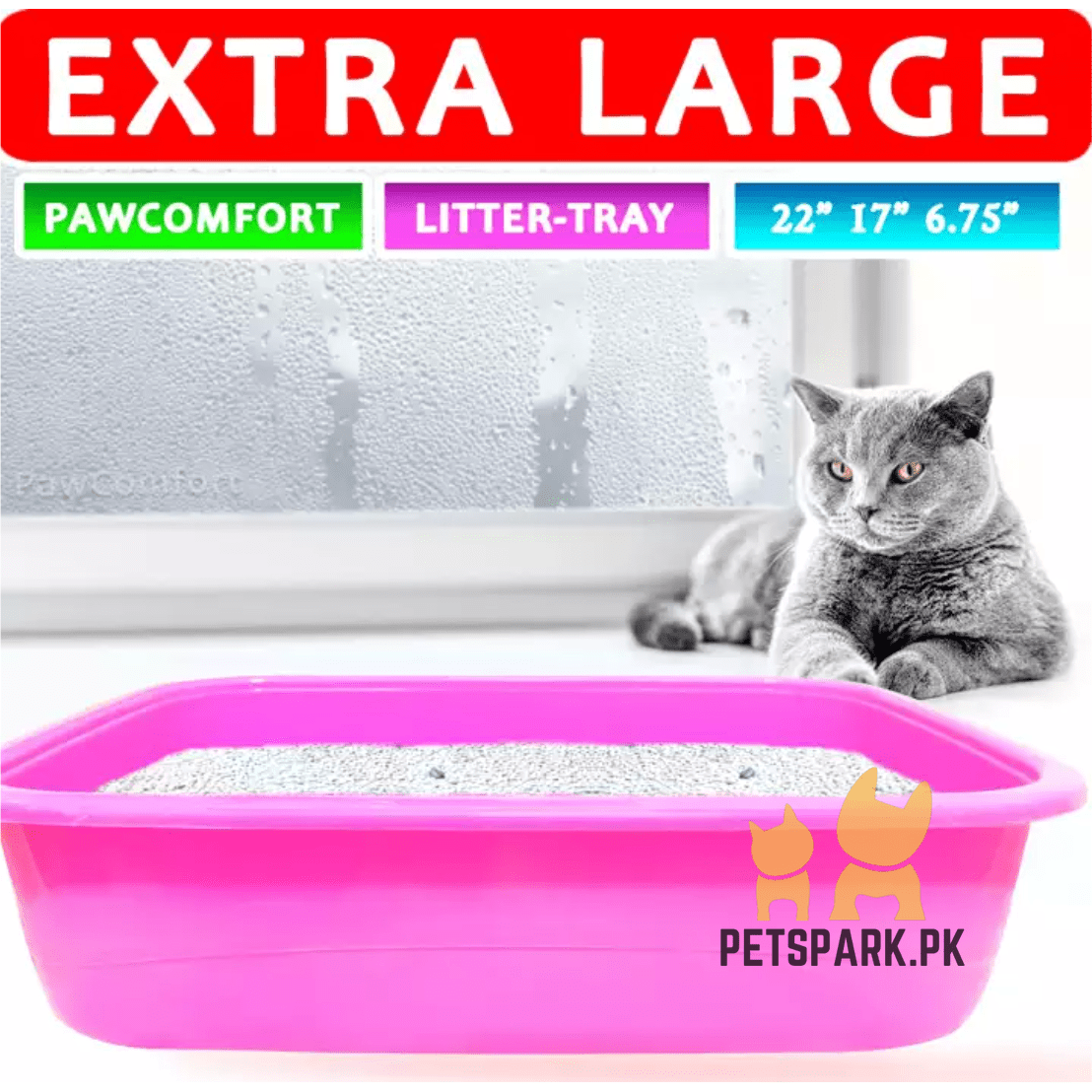 Extra Litter Tray with Free Scoop Adult Large Cat/s pets-park-pk