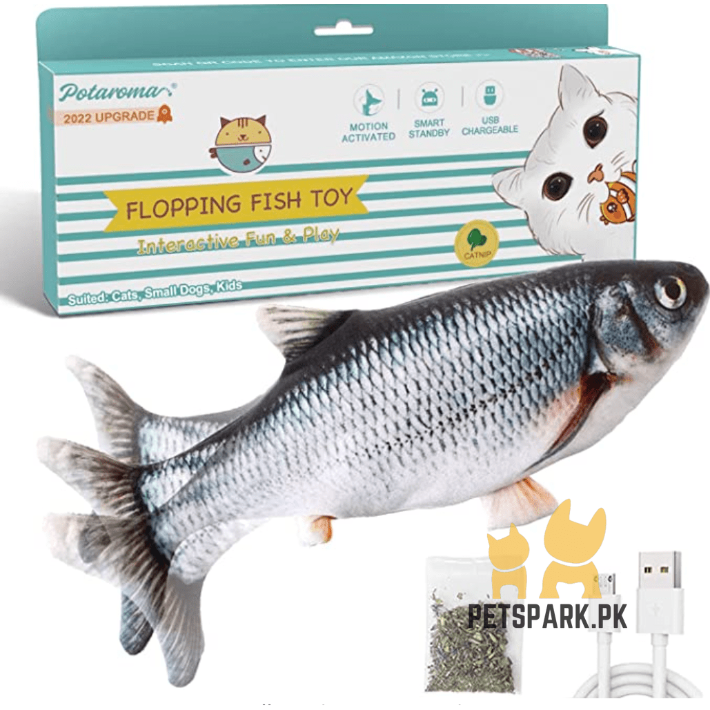 Moving Fish Toy for Cats and Dogs pets-park-pk