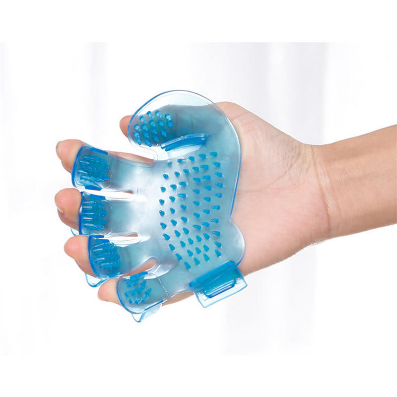 Comb Five Finger Bath Brush Cat Dog Shower Massager Pet Grooming Deshedding Glove pets-park-pk