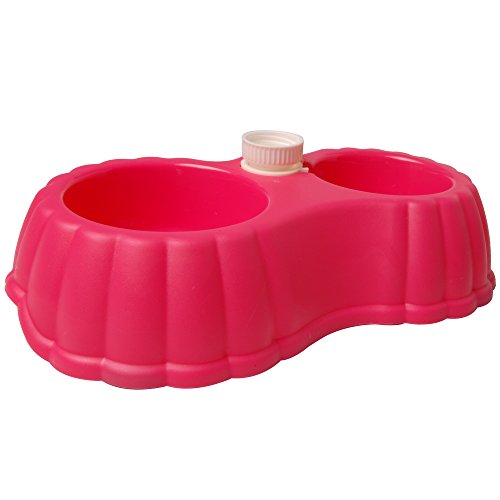 Drinking Water And Feeding Pet Bowl Pet Pumpkin Double Bowl Automatic Water Refill Cat Bowl Non-slip Dual-use Pet Supplies 9/3 Size:28.5 * 6.5cm pets-park-pk