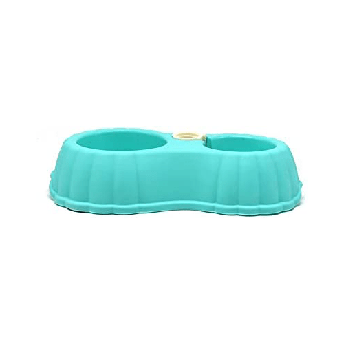 Drinking Water And Feeding Pet Bowl Pet Pumpkin Double Bowl Automatic Water Refill Cat Bowl Non-slip Dual-use Pet Supplies 9/3 Size:28.5 * 6.5cm pets-park-pk