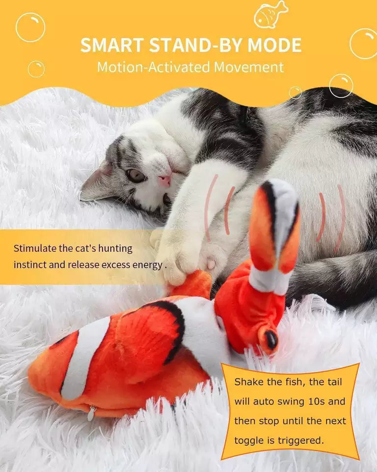 Floppy Fish Toy for Cats and Dogs pets-park-pk