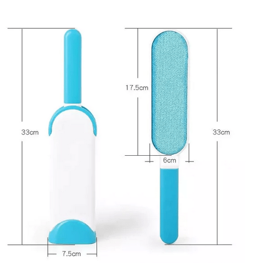 Remover Double-Sided Standard-Size, 1 Travel Pet Hair Removal Brush, Self-Cleaning Base - Remove Cat and Dog Fur, Lint, Bedding, Fabric pets-park-pk