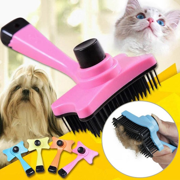 Self Cleaning Small Slicker Brushes for Shedding and Grooming pets-park-pk