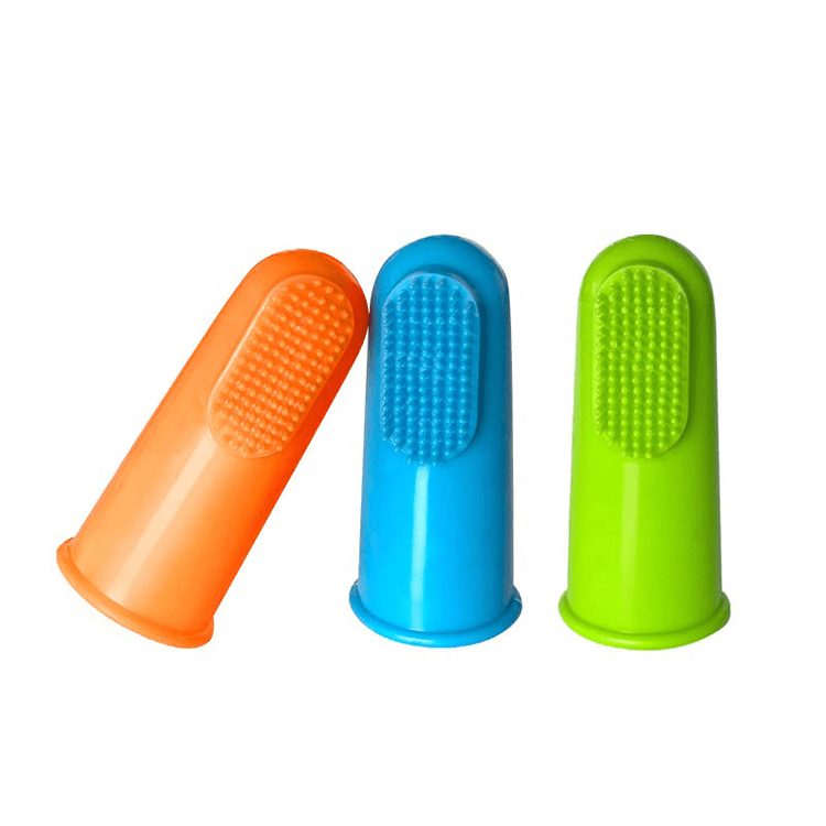 Soft Silicone Tooth Brushing Kit Set Teeth Cleaning Pet Dog Finger Toothbrush pets-park-pk