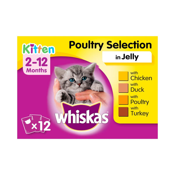 Whiskas Jelly For Kittens 2-12 Months * 1 100gm Pouch pets-park-pk